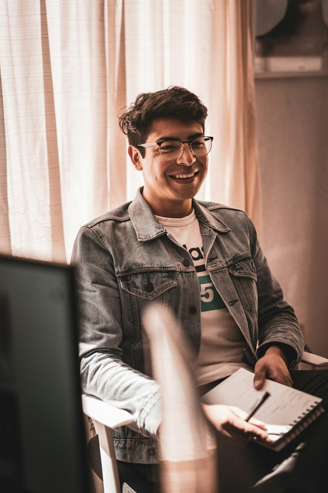 successful programmer smiling